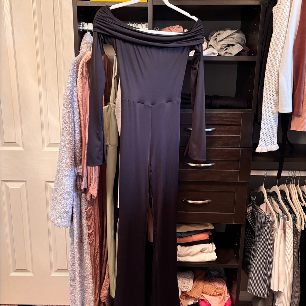 Oh Polly Black Sleek Sleeveless Jumpsuit
